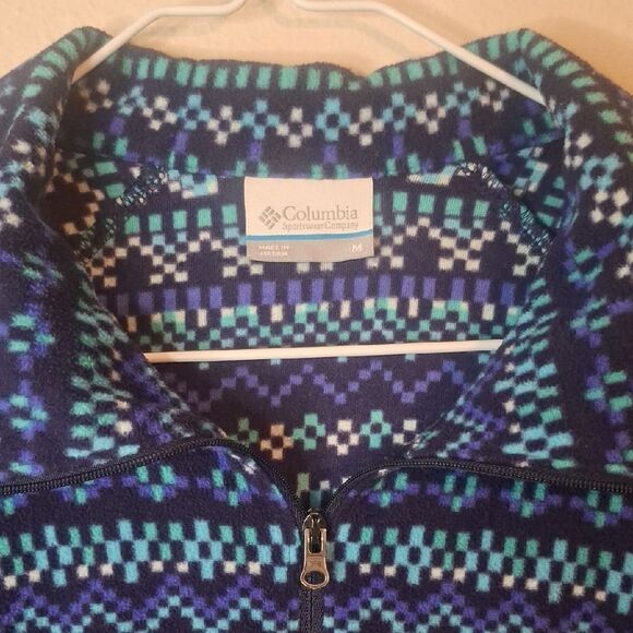 Columbia Patterned Fleece size medium - Picture 2 of 6